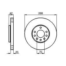 0 986 478 449 BOSCH Тормозной диск