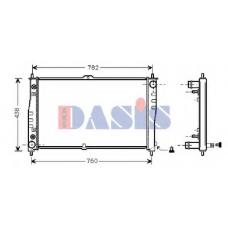 510100N AKS DASIS Радиатор, охлаждение двигателя