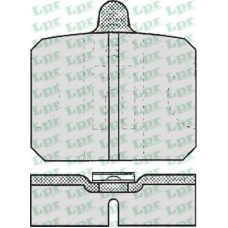 05P170 LPR Комплект тормозных колодок, дисковый тормоз