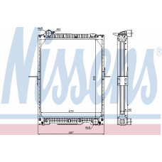 62646A NISSENS Радиатор, охлаждение двигателя