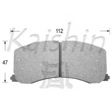 D9025 KAISHIN Комплект тормозных колодок, дисковый тормоз