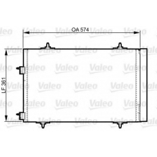 814365 VALEO Конденсатор, кондиционер