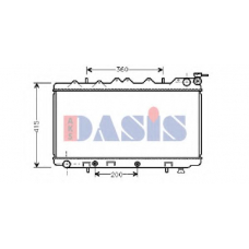 070640N AKS DASIS Радиатор, охлаждение двигателя