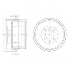 BF265 DELPHI Тормозной барабан
