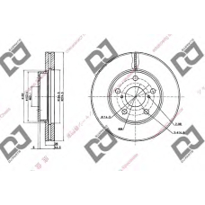 BD1463 DJ PARTS Тормозной диск