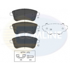 CBP36047 COMLINE Комплект тормозных колодок, дисковый тормоз