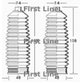 FSG3213 FIRST LINE Пыльник, рулевое управление