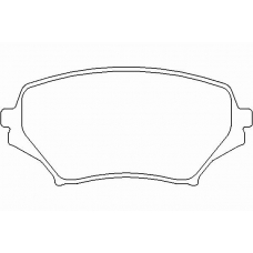 P 49 043 BREMBO Комплект тормозных колодок, дисковый тормоз