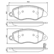 0 986 424 657 BOSCH Комплект тормозных колодок, дисковый тормоз