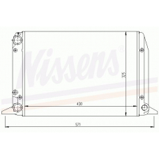 60490 NISSENS Радиатор, охлаждение двигателя