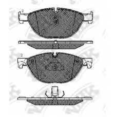 PN0385 NiBK Комплект тормозных колодок, дисковый тормоз