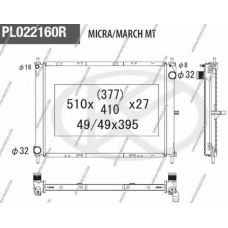 N156N102 NPS Радиатор, охлаждение двигателя