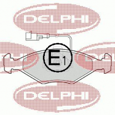 LP1415 DELPHI Комплект тормозных колодок, дисковый тормоз