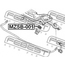 MZSB-001 FEBEST Опора, стабилизатор