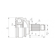 CVJ5679.10 OPEN PARTS Шарнирный комплект, приводной вал