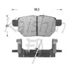 FK2254 KAISHIN Комплект тормозных колодок, дисковый тормоз
