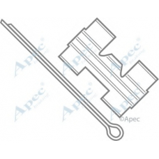 KIT427 APEC Комплектующие, тормозные колодки