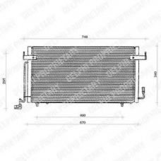 TSP0225117 DELPHI Конденсатор, кондиционер