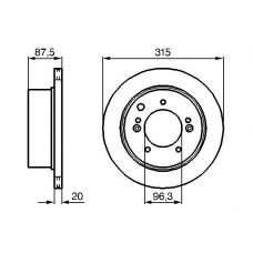 0 986 479 232 BOSCH Тормозной диск