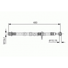 1 987 481 295 BOSCH Тормозной шланг