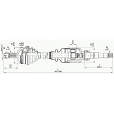 DRS6312.00 OPEN PARTS Приводной вал