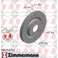 200.2527.52 ZIMMERMANN Тормозной диск