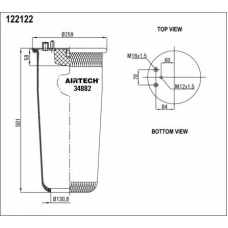 34882 P Airtech Кожух пневматической рессоры