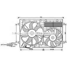 VW7529 AVA Вентилятор, охлаждение двигателя