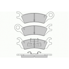 12-0640 E.T.F. Комплект тормозных колодок, дисковый тормоз