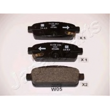 PP-W05AF JAPANPARTS Комплект тормозных колодок, дисковый тормоз