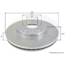 ADC01112V COMLINE Тормозной диск