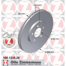 100.1247.20 ZIMMERMANN Тормозной диск