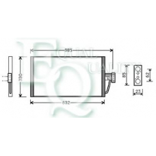 CO0023 EQUAL QUALITY Конденсатор, кондиционер