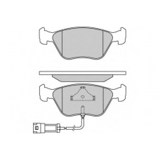 12-0658 E.T.F. Комплект тормозных колодок, дисковый тормоз