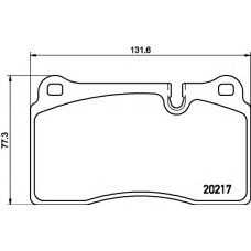 8DB 355 013-201 HELLA PAGID Комплект тормозных колодок, дисковый тормоз