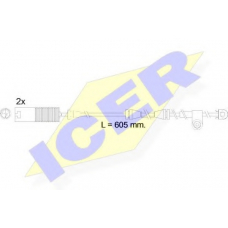 610390 E C ICER Сигнализатор, износ тормозных колодок