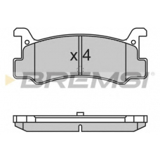 BP2602 BREMSI Комплект тормозных колодок, дисковый тормоз