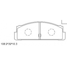 KD8705 ASIMCO Комплект тормозных колодок, дисковый тормоз