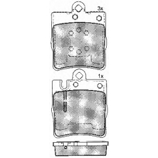 10859 BSF Комплект тормозных колодок, дисковый тормоз