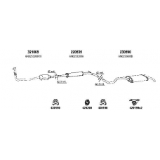 930564S TESH Exhaust system
