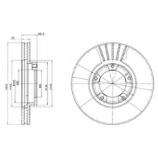 BG3174 DELPHI Тормозной диск