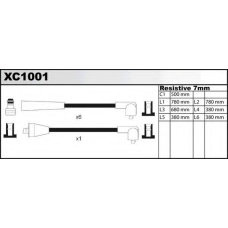 XC1001 QUINTON HAZELL Комплект проводов зажигания