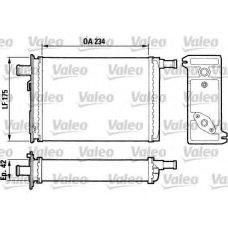 883739 VALEO Теплообменник, отопление салона