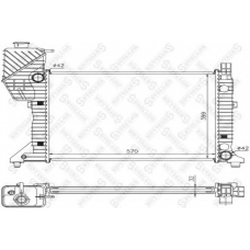 10-25369-SX STELLOX Радиатор, охлаждение двигателя