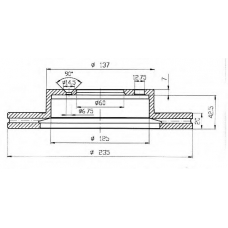 BDC4737 QUINTON HAZELL Тормозной диск