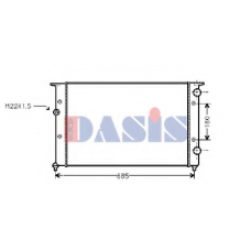 041350N AKS DASIS Радиатор, охлаждение двигателя