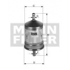 MWK 44 MANN-FILTER Топливный фильтр