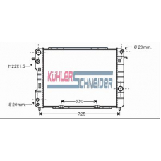 0600291 KUHLER SCHNEIDER Радиатор, охлаждение двигател