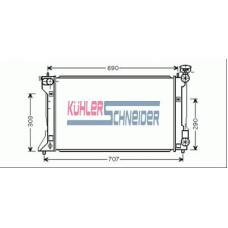 3201051 KUHLER SCHNEIDER Радиатор, охлаждение двигател