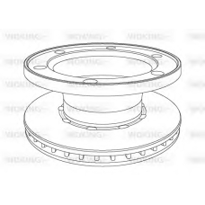 NSA1077.20 WOKING Тормозной диск